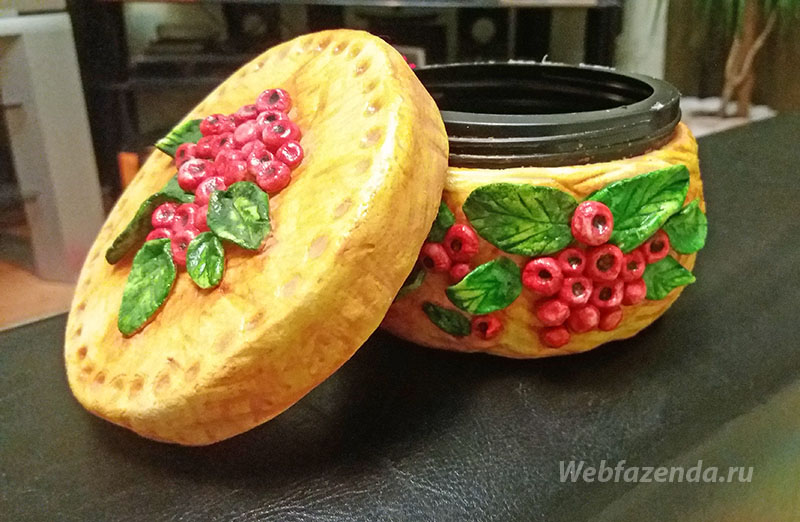 Шкатулка из соленого теста своими руками